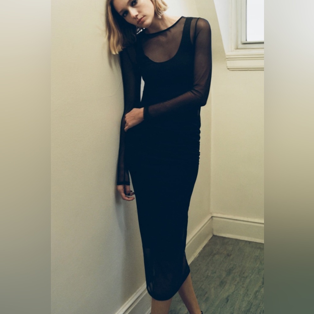 Zara Contrasting Tulle Dress NWT